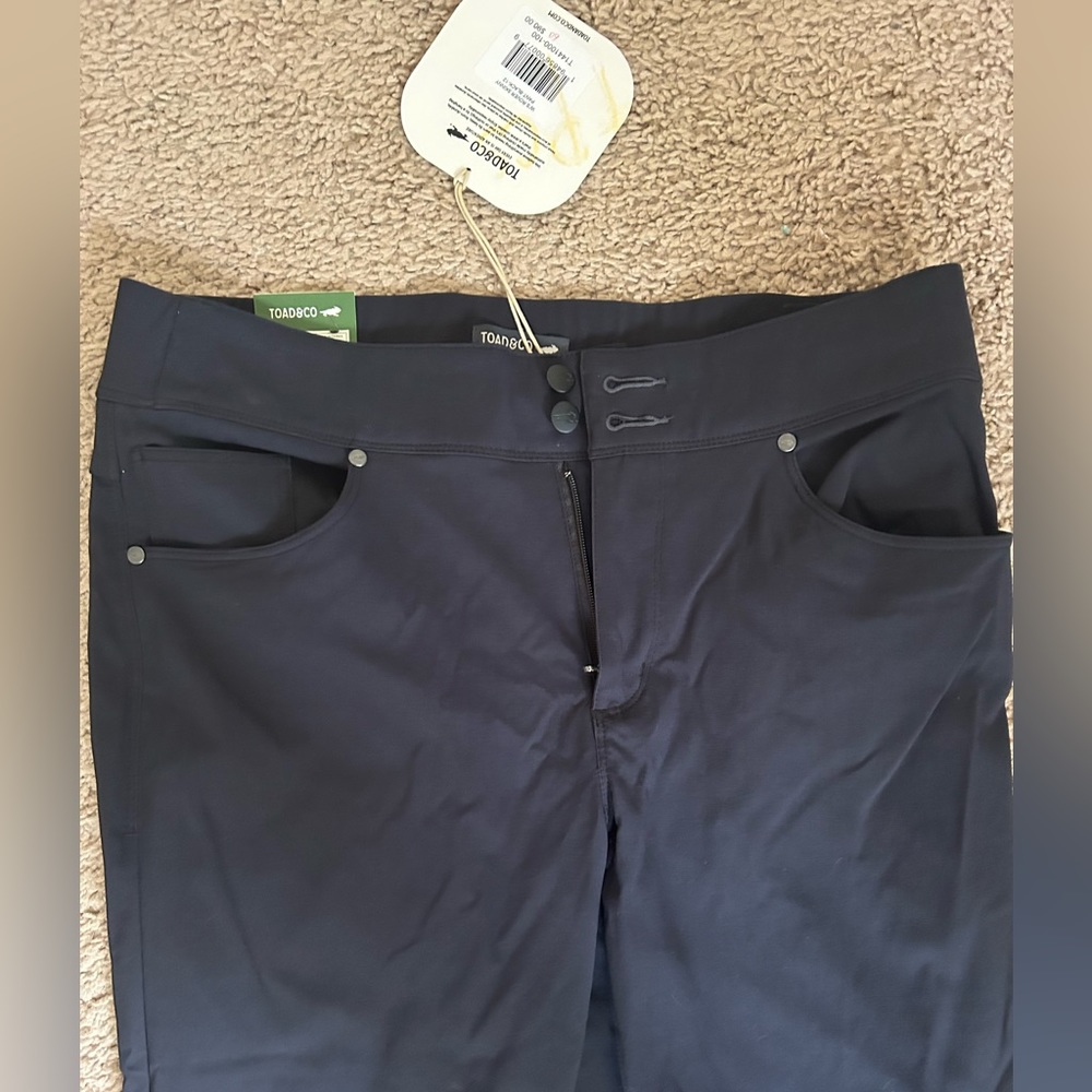 Toad & Co Rover Skinny Pants Size 12 Black